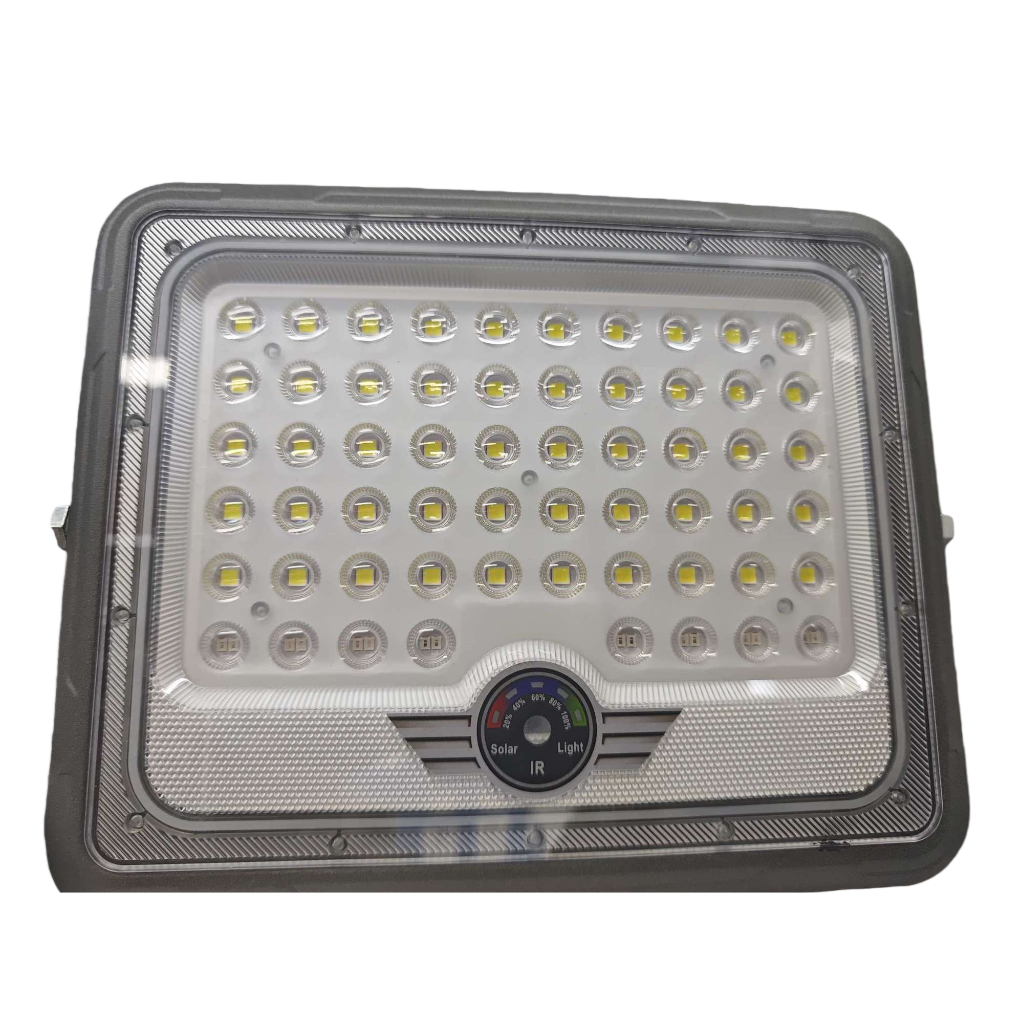 High-brightness energy-saving grey LED solar floodlights, outdoor waterproof square landscape lighting, high-power lamps Item Picture