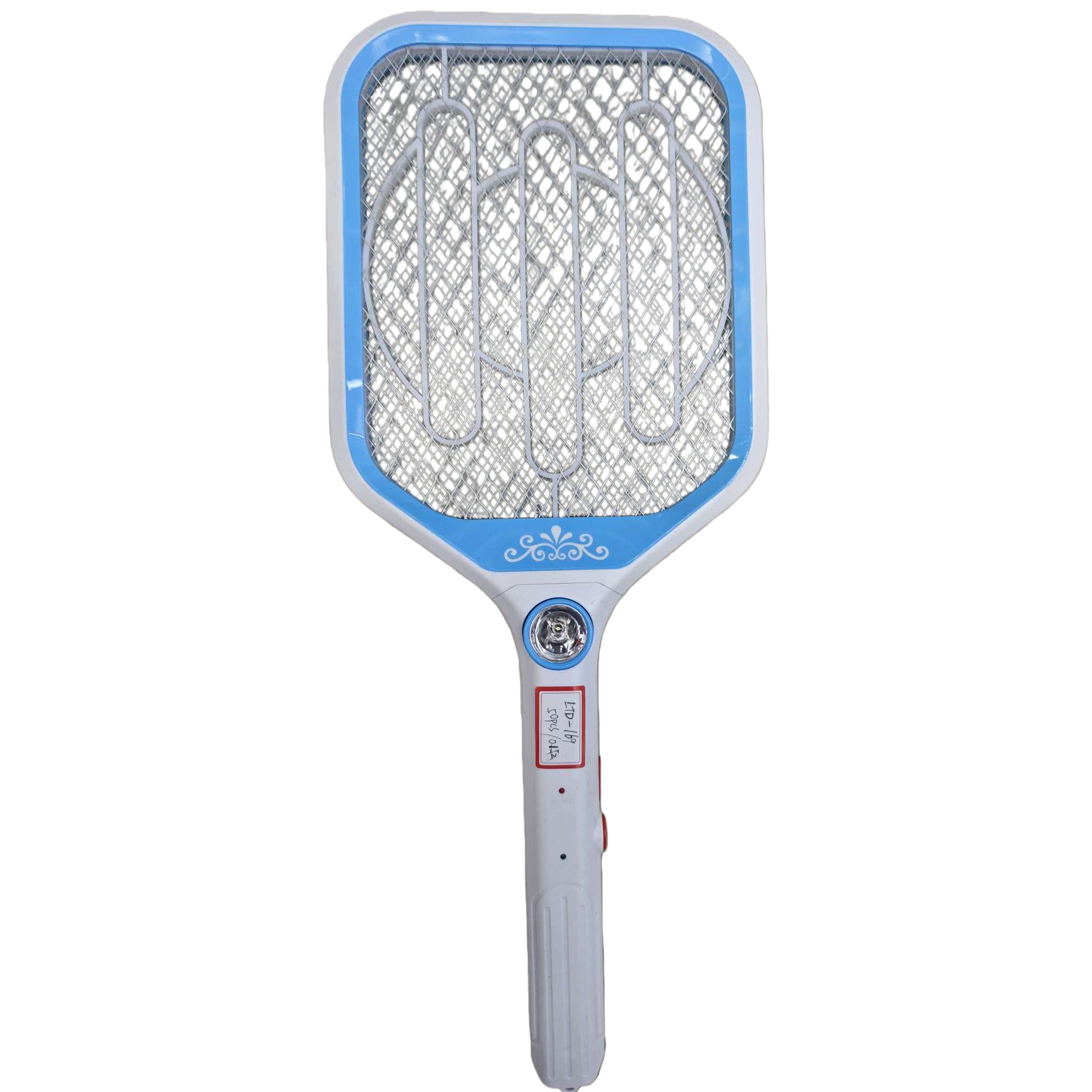 Blue and white electric mosquito swatter, handheld mosquito repellent, portable mosquito killer for home use, rechargeable mosquito swatter, mosquito swatter, mosquito lamp, electric mosquito swatter, mosquito repellent, mosquito repellent, fly catcher, mosquito swatter, mosquito lamp, electric mosquito swatter, mosquito repellent, fly catcher Item Picture