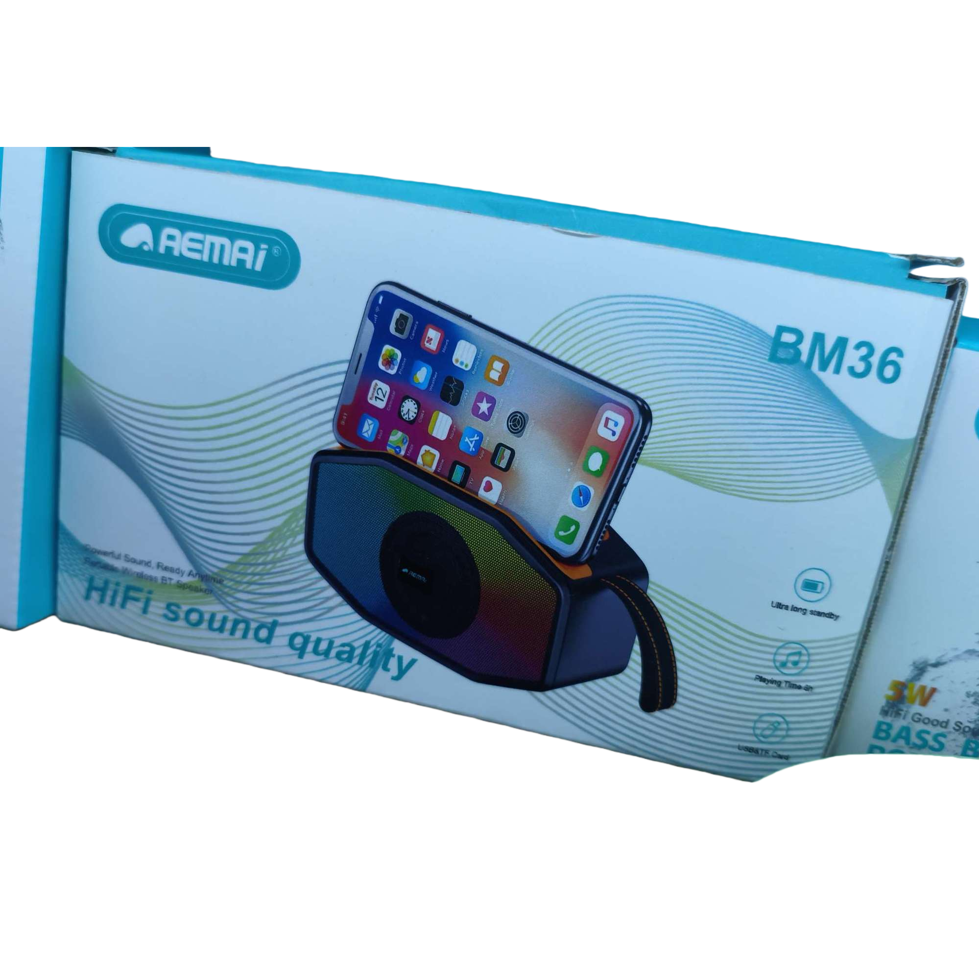 Colorful LED light Bluetooth speaker, portable mini wireless music player, multi-functional audio equipment Item Picture