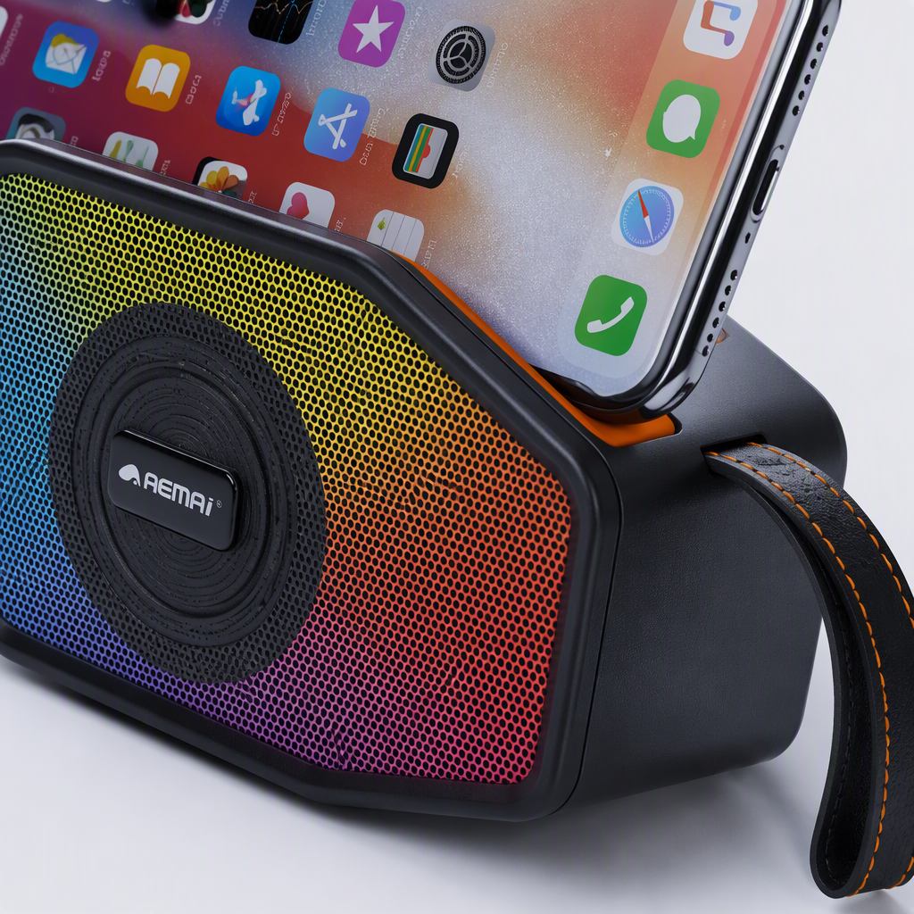 Colorful LED light Bluetooth speaker, portable mini wireless music player, multi-functional audio equipment Application Scenario