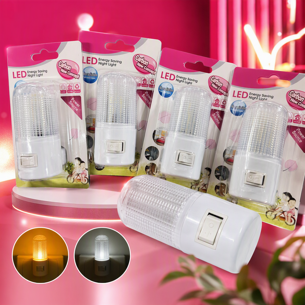 White LED energy-saving night light, soft light source, energy-saving and quiet bedroom bedside lamp, household lighting lamp Specification image