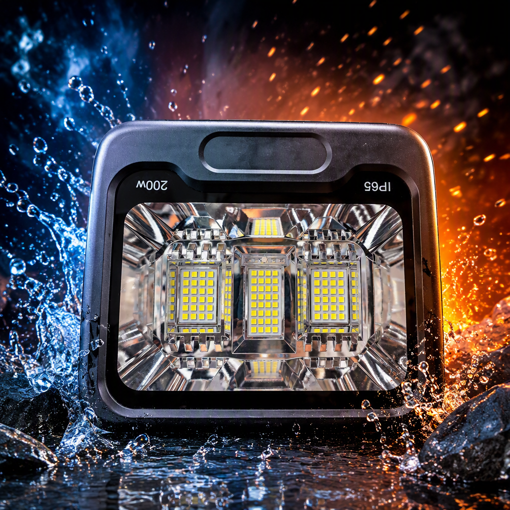 Highlighting impermeable solar negro luz de inundación de ahorro de energía plaza iluminación al aire libre luz de paisaje de alta potencia LED luz de inundación Specification image