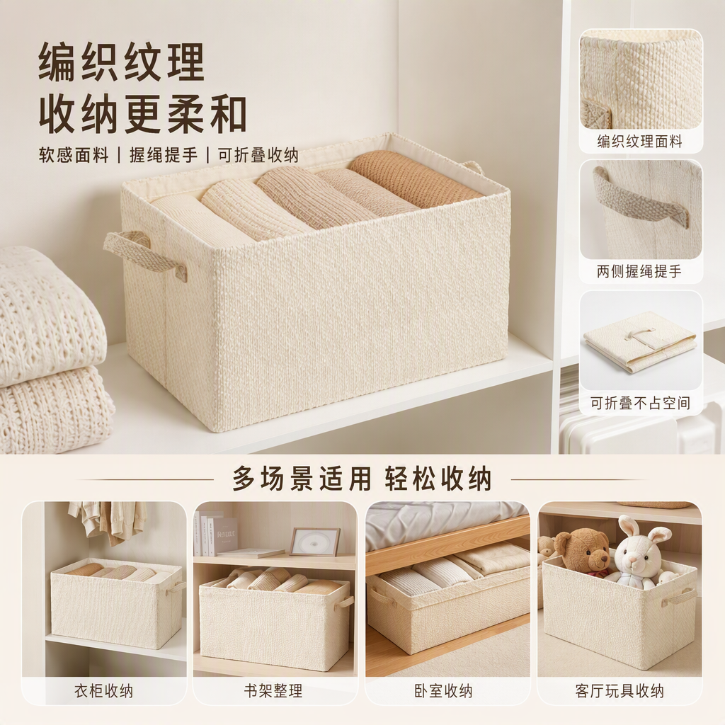 【CL】26Q2#520 Thickened plastic storage box, outdoor organizing box, turnover box, multi-functional storage box, plastic storage box