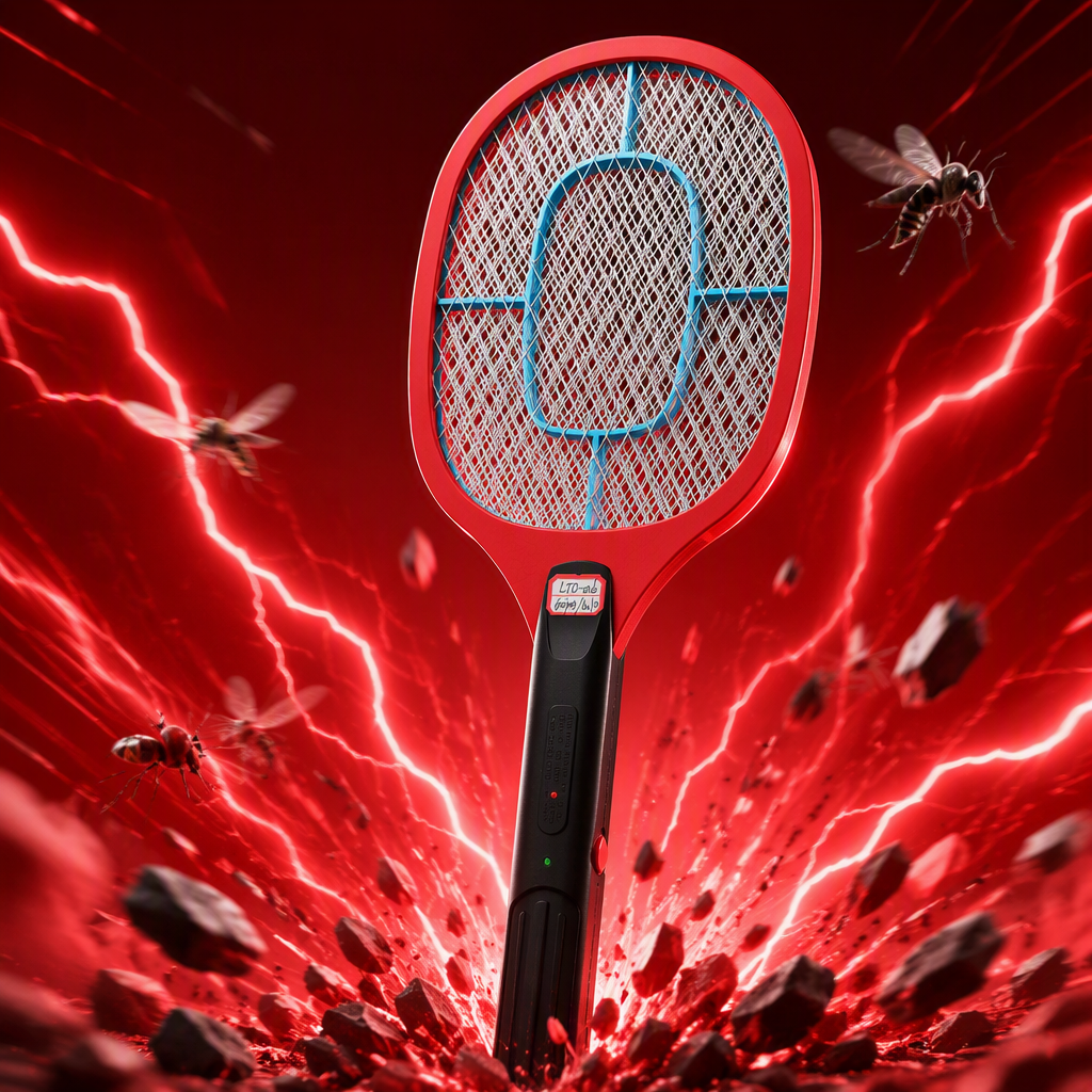 Multi-functional rechargeable handheld mosquito repellent, portable orange electric mosquito swatter, a home and outdoor insect repellent wonder, mosquito killer lamp, mosquito killer swatter, electric mosquito swatter Specification image