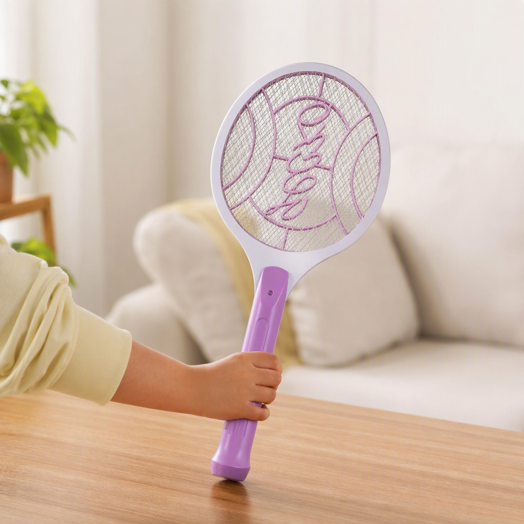 Pink mini electric mosquito swatter, portable mosquito repellent wonder, handheld mosquito killer, home outdoor mosquito prevention product, mosquito killer, mosquito killer lamp, electric mosquito swatter details Picture