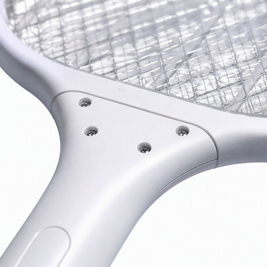 High-efficiency mosquito-killing white handheld electric mosquito swatter, household portable mosquito repellent, night mosquito repellent wonder, mosquito swatter, mosquito lamp, mosquito repellent, fly trap Application Scenario
