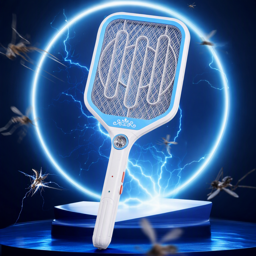 Blue and white electric mosquito swatter, handheld mosquito repellent, portable mosquito killer for home use, rechargeable mosquito swatter, mosquito swatter, mosquito lamp, electric mosquito swatter, mosquito repellent, mosquito repellent, fly catcher, mosquito swatter, mosquito lamp, electric mosquito swatter, mosquito repellent, fly catcher Specification image