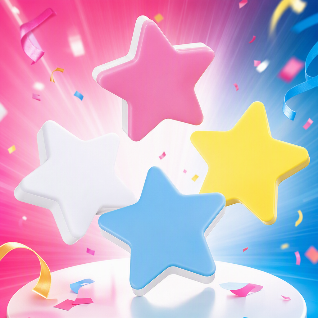 Creative and colorful star-shaped AC mains LED night lights are cute and fashionable for children Specification image