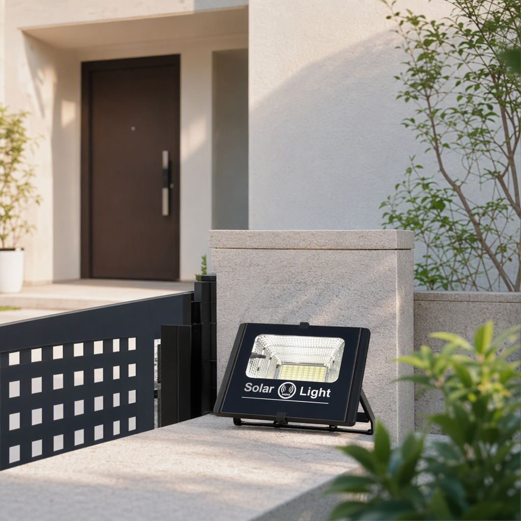 Outdoor waterproof black solar lamps, energy-saving and environmentally friendly, portable solar lighting fixtures for courtyard landscape lighting details Picture