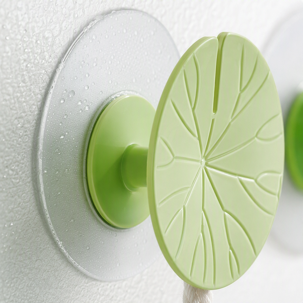 【CL】26Q3#2317 Multi-functional double-sided suction cup adhesive hook, no need for drilling, strong adhesion, kitchen and bathroom hooks, blinking creative decorative products Specification image