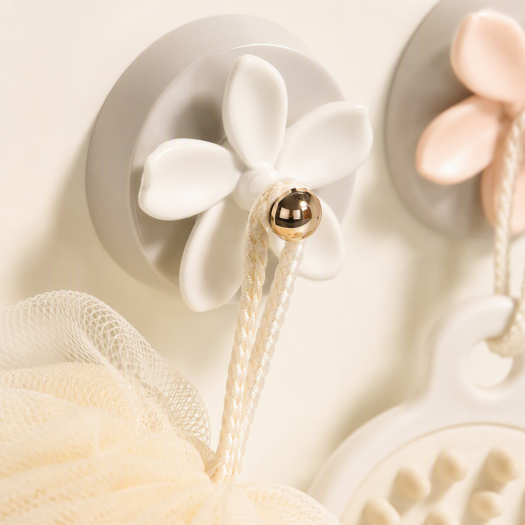 【CL】26Q3#2327 Multi-functional double-sided suction cup adhesive hook, no need for drilling, strong adhesion, kitchen and bathroom hooks, blinding design, home decoration products Specification image