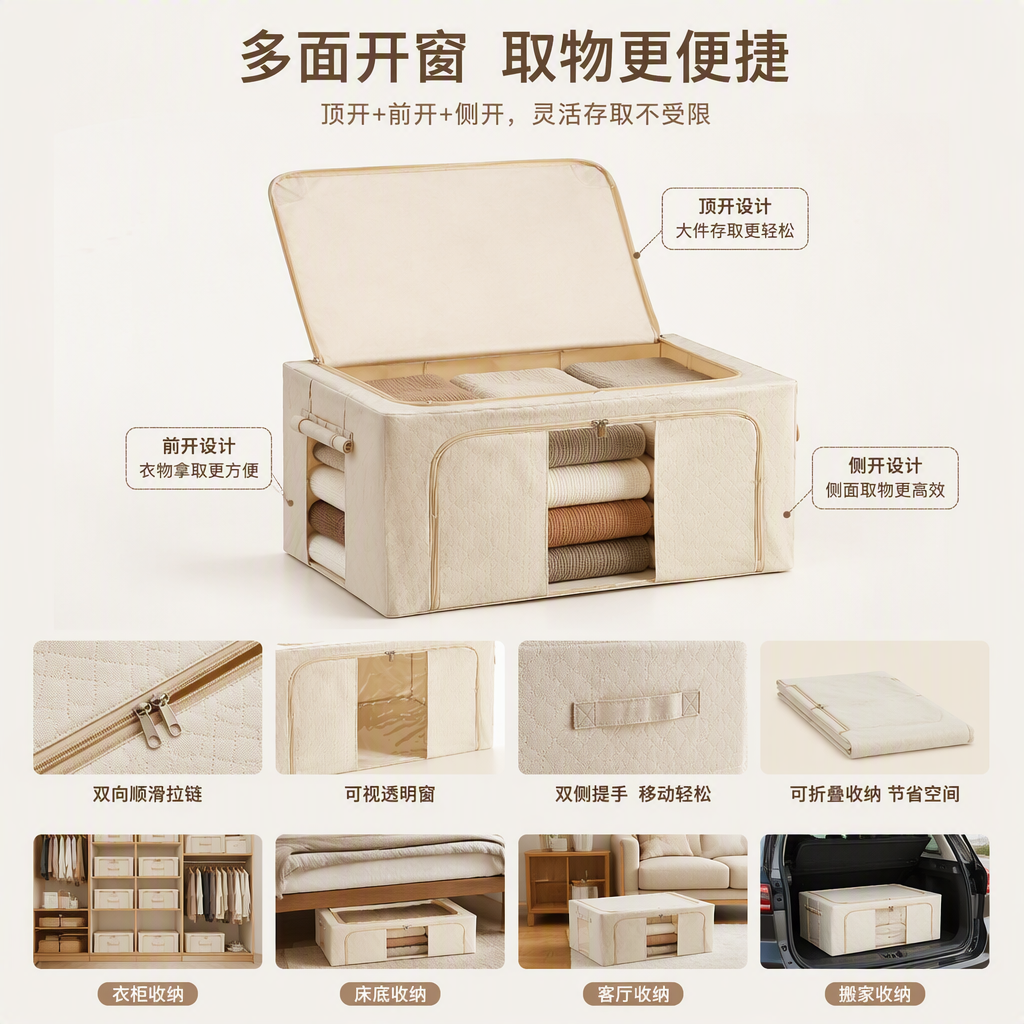 【CL】26Q2#521  多功能桌面收纳盒串珠拼豆整理盒收纳盒子收纳用品整理收纳神器