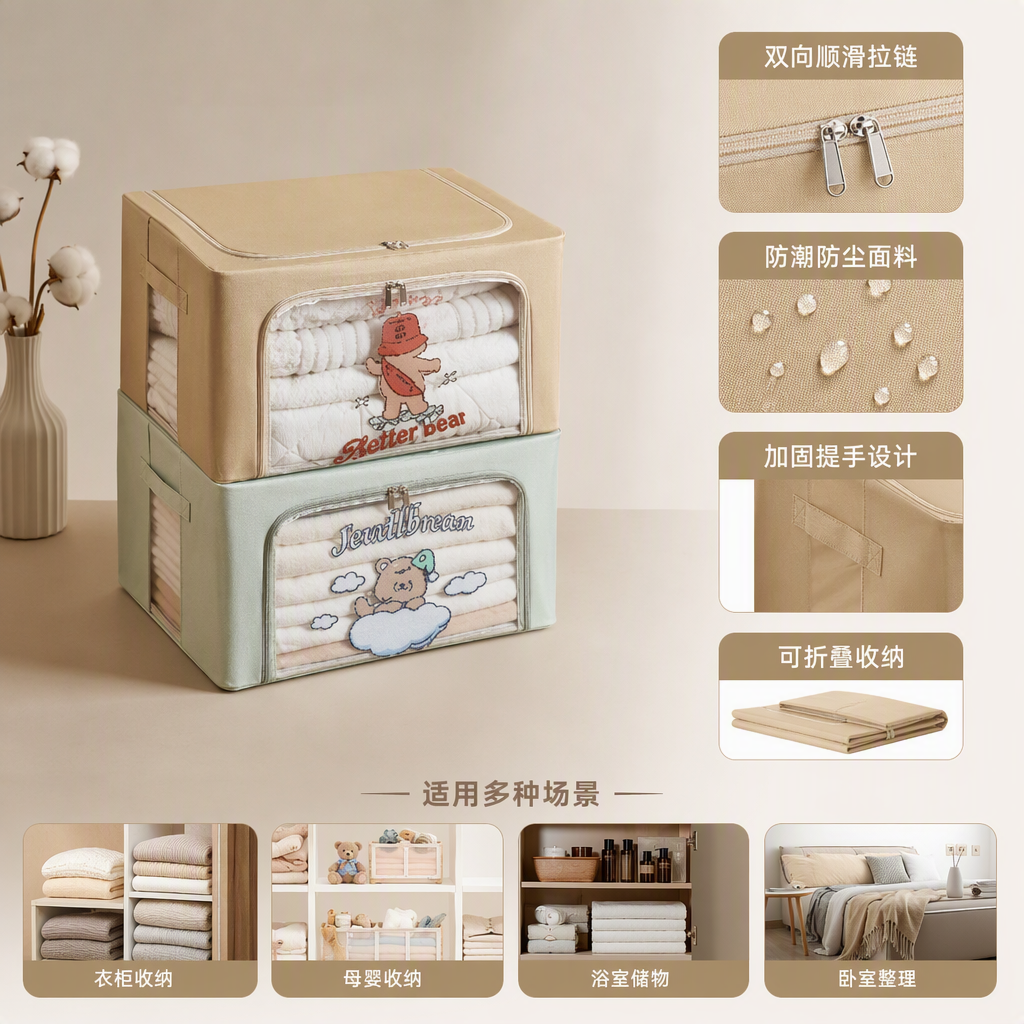 【CL】26Q2#503-1 Thickened plastic storage box, large-capacity organizing box, outdoor turnover box, multi-functional storage box, storage box, household durable
