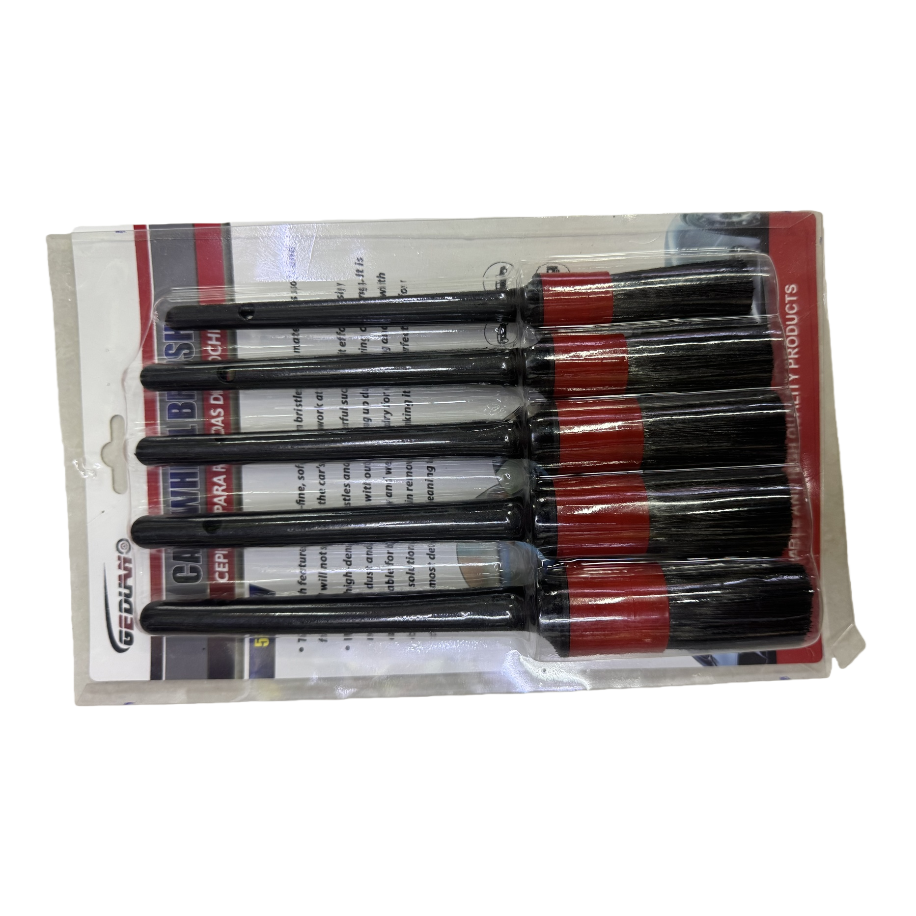 The multi-functional black cleaning brush set is a durable and practical combination of household handheld brush cleaning tools Item Picture