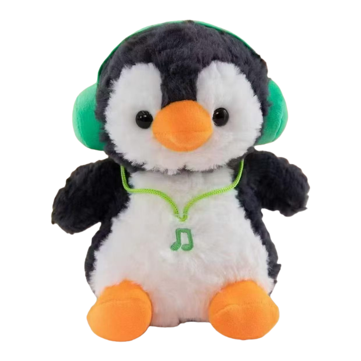 22cm bondadoso verde auricular pingüino lindo peluche juguete muñeca casa poner regalo Item Picture