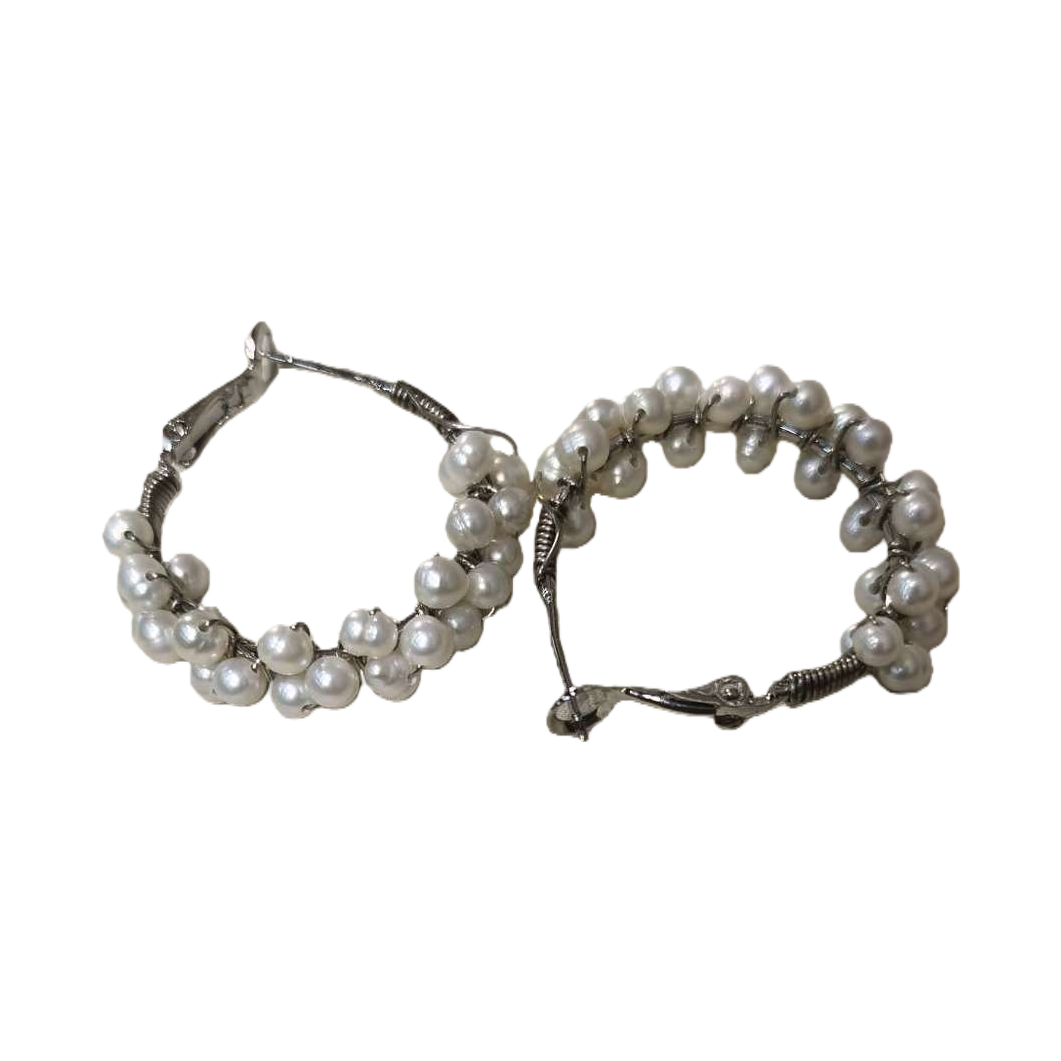 Brilla plata perla earpieces simple moda earpieces elegante temperamento earpieces mujer accesorios regalos Item Picture