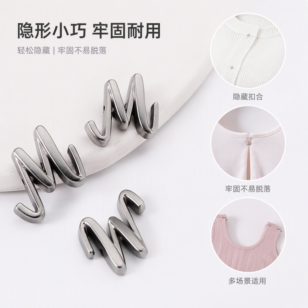 时尚银色金属耳钉简约M形耳饰女气质百搭潮流耳饰品配饰