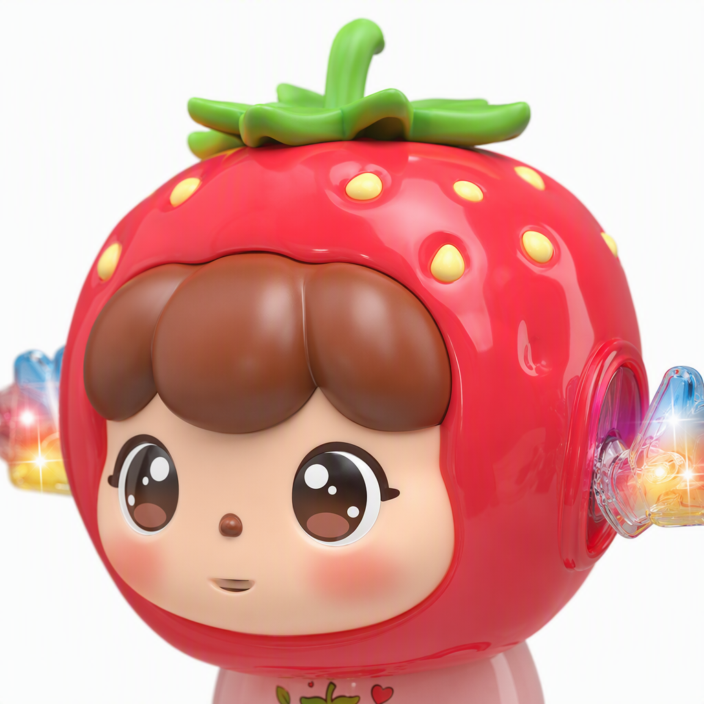 Divertido juguete de forma de fresa para niños puzzle insertado goma suave muñeca de fruta juguete de bebé caja de regalo Application Scenario