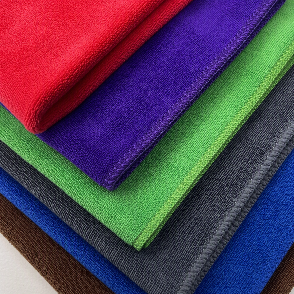 Multi-color microfiber towel pile, soft and absorbent home bath towel, multi-color comfortable and quick-drying premium set Application Scenario