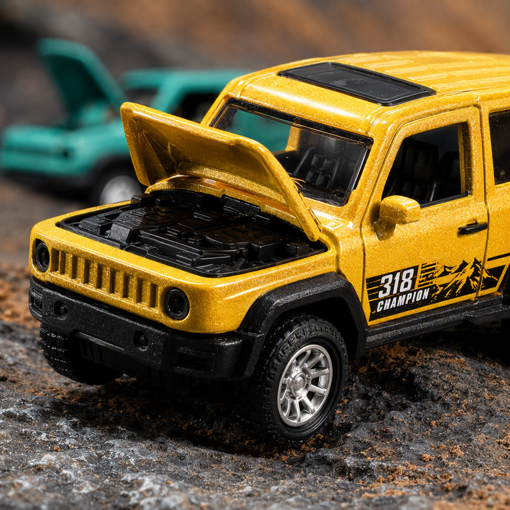 Colorful alloy car model collection ornaments, dazzling car model models, children's toys, gifts, display decorations Application Scenario