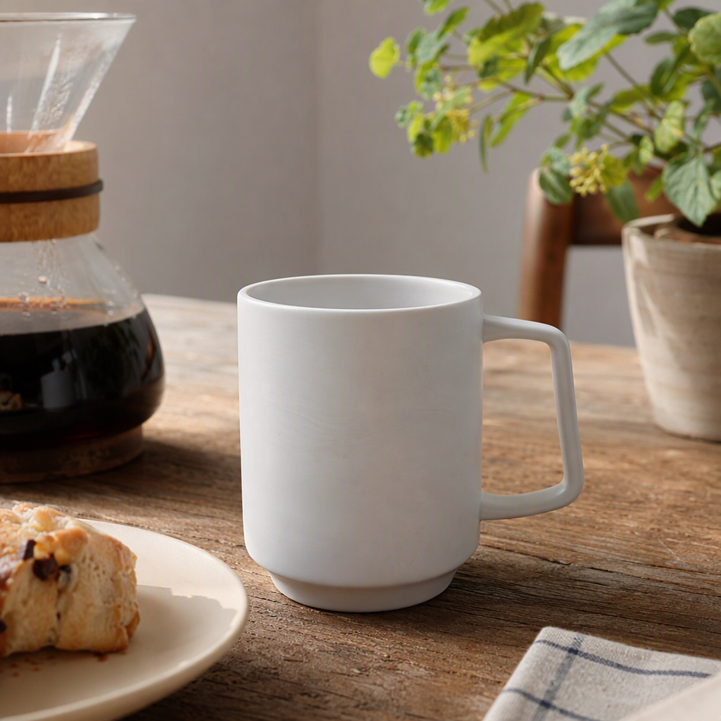 【CL】26Q3#7093 Square handle mouthwash cup, colorful and creative ceramic water cup, simple and fashionable home coffee cup, office and student cup, gift set details Picture