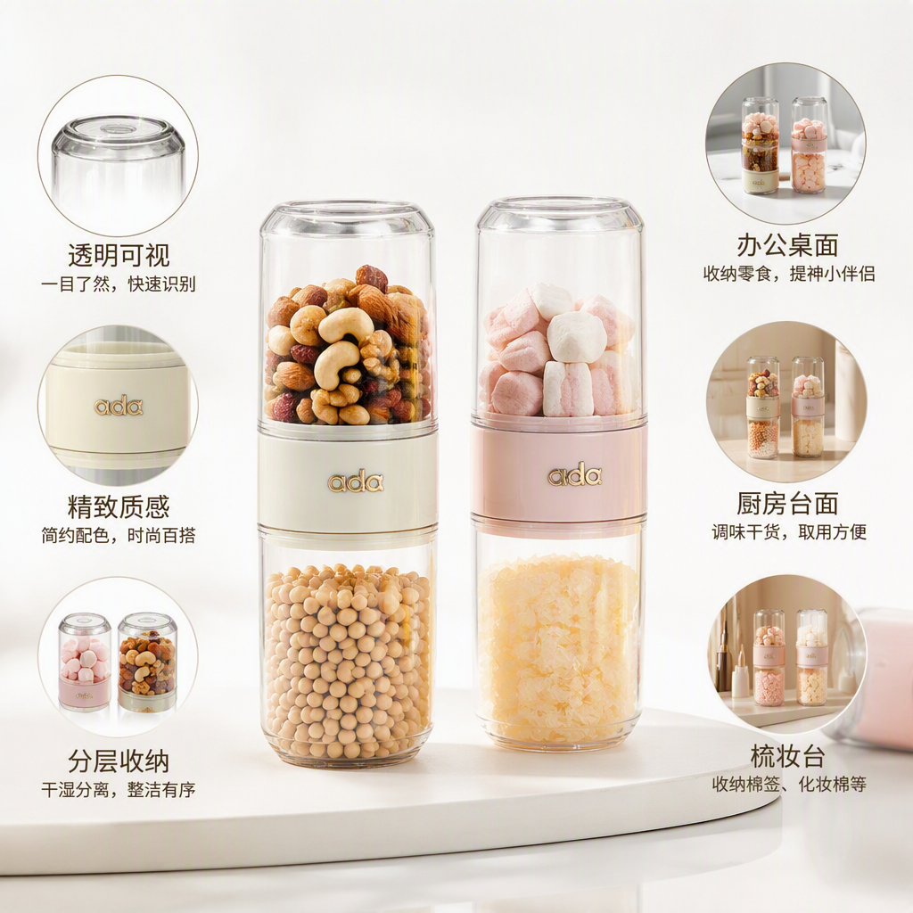 【CL】 26Q3#6614  分格旅行漱口杯  多彩创意陶瓷水杯简约时尚办公家用咖啡茶杯个性礼品赠品