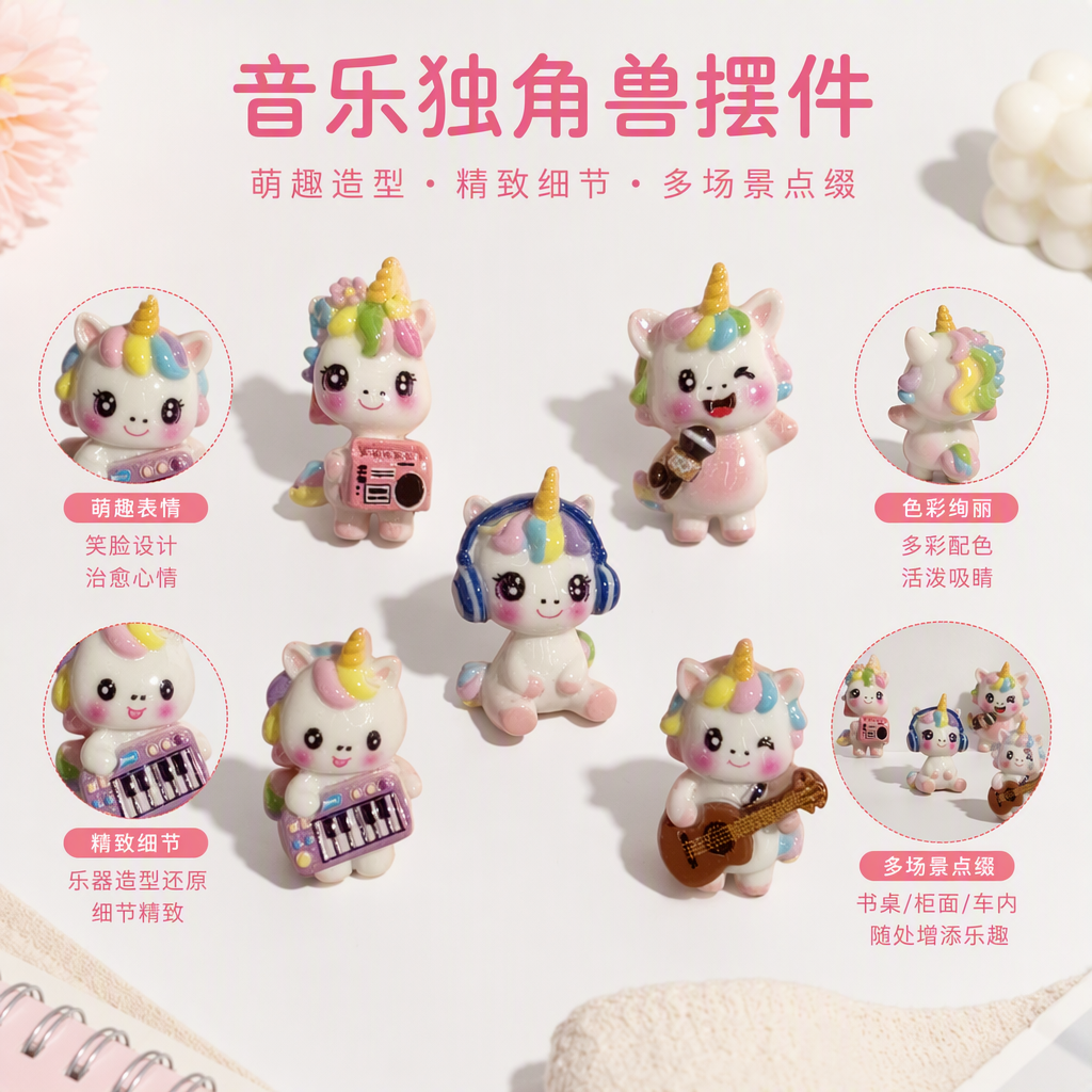 Creativo colorido unicornio muñeca set para niños regalo divertido soft moe muppet combo varios opcional