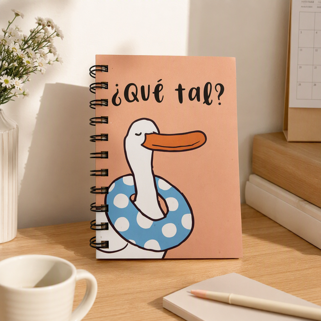 Donghu Paper Products A6 Soft and Cute Little Duck Coil Notebook Portable and Portable Notebook details Picture