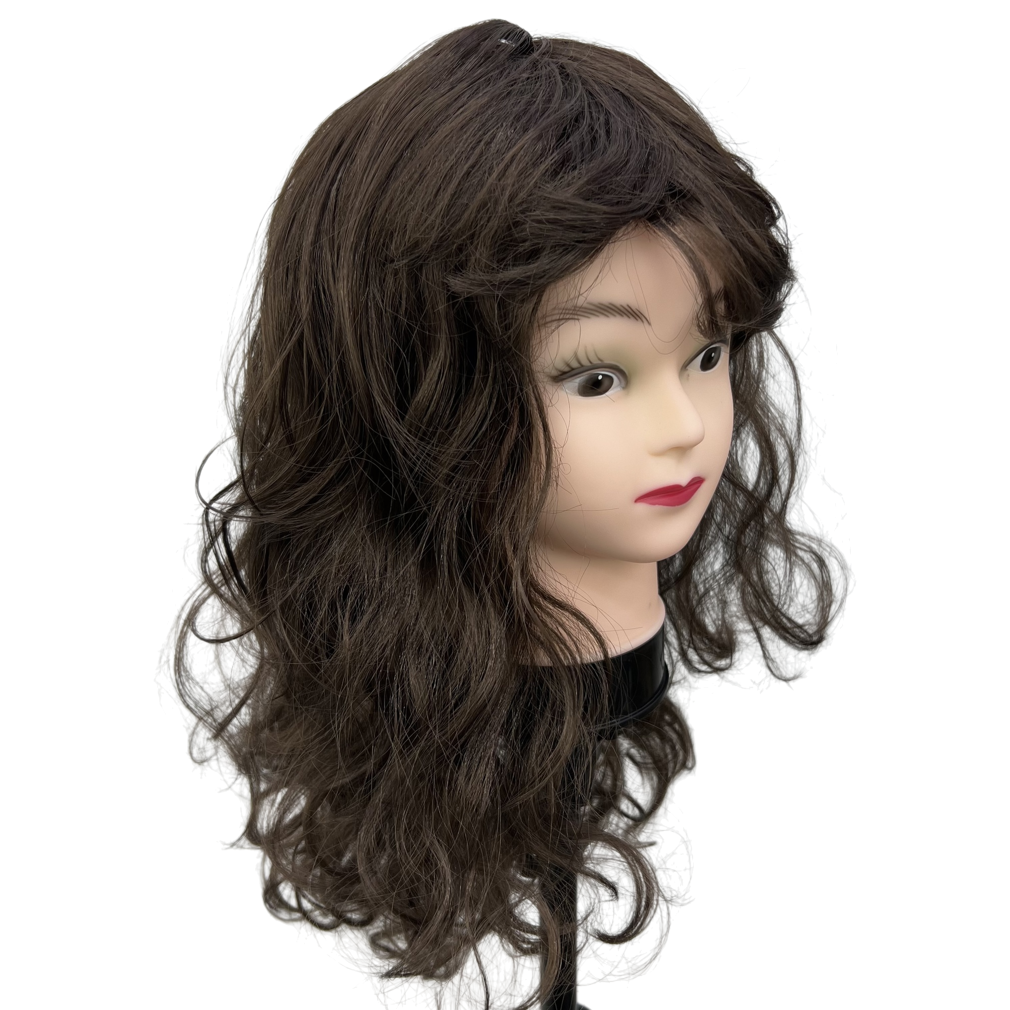 مجلد طبيعي ذو شعر مستعار بني يظهر نماذج تصفيفة الشعر Item Picture