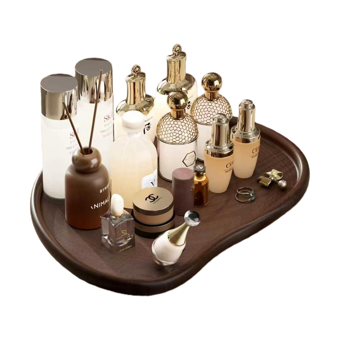 【CL】26Q3#GX-034 Fruit plate, ironwork bread basket, Bamboo and wood fruit basin, Glass fruit plate, Multi-functional fruit plate, tea plate, home creative decoration Item Picture