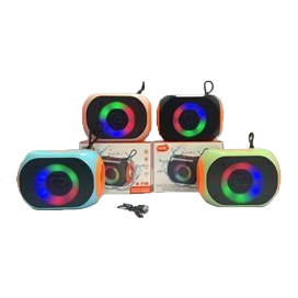 Colorful light-emitting portable Bluetooth speaker, outdoor portable mini wireless waterproof multi-functional speaker with lighting effect Item Picture