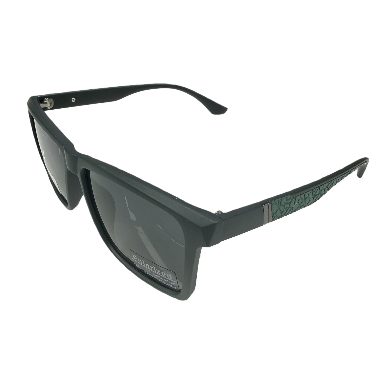 Fashionable polarized sunglasses with black frames for UV protection, unisex polarized sunglasses, trendy sunglasses Item Picture