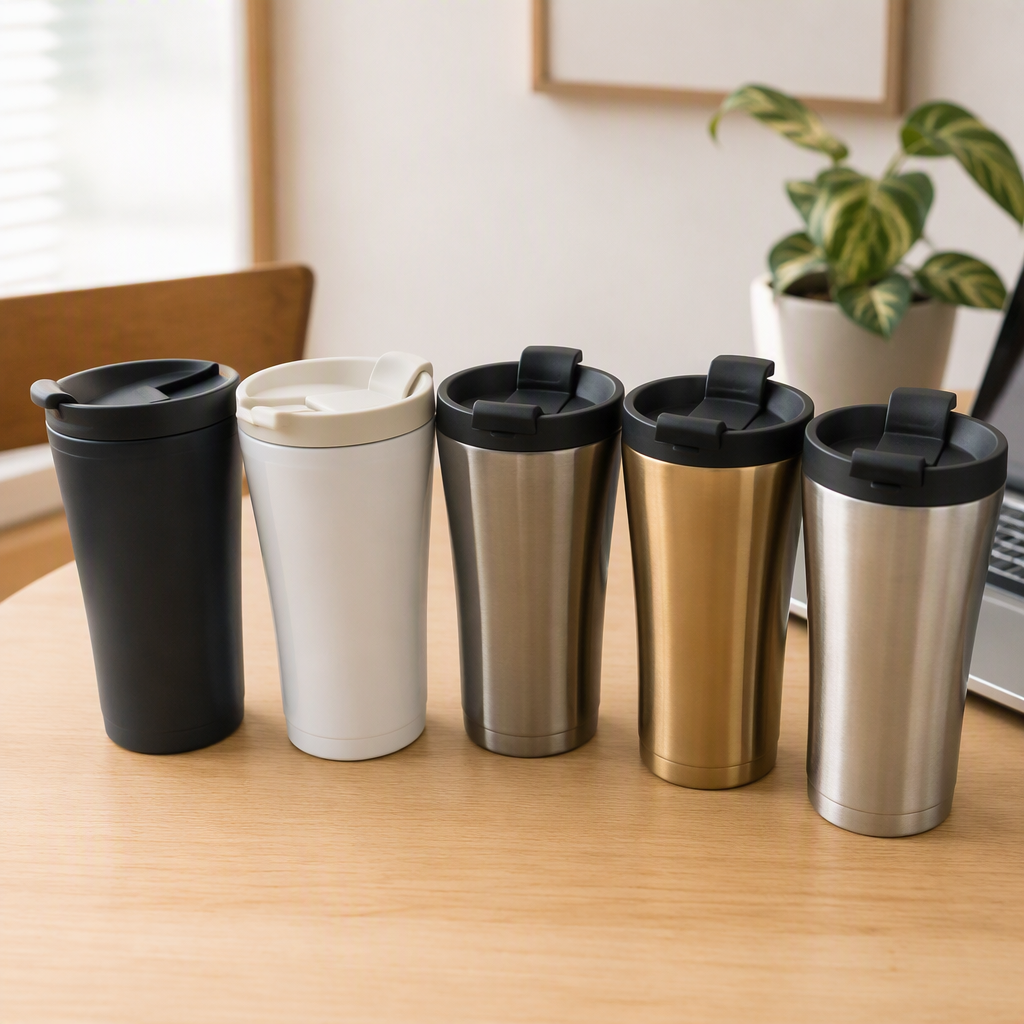 Multi-color stainless steel insulated cup for boys and girls, business portable, heat-resistant, gold, silver, white and black, capacity 350ml details Picture