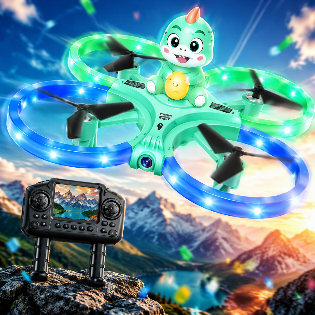 Quadcopter Dinosaur Model Drone (Dual Camera 30W High Definition) SY458PRO Item Picture
