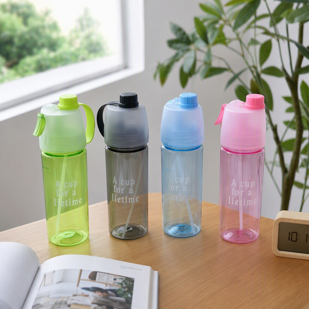 彩色喷雾水杯产品图
