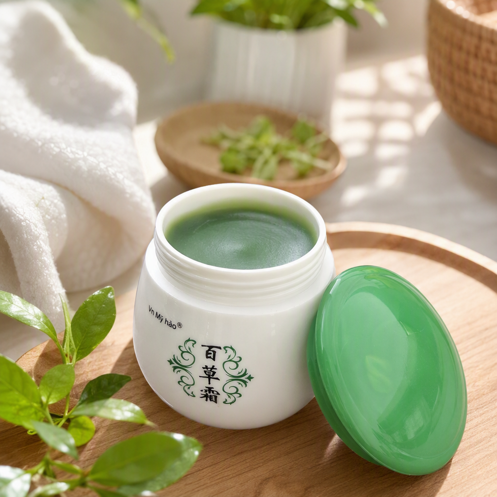 Bai Cao Cream, a simple and refreshing care product, is a cooling cream details Picture