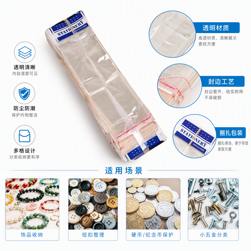 高透明耐用塑料包装袋多用途透明塑料袋食品收纳袋包装袋