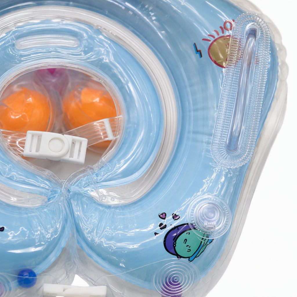 Colorful baby swimming ring, anti-slip, safe and soft children's float ring, suitable for infants and toddlers swimming toys Application Scenario