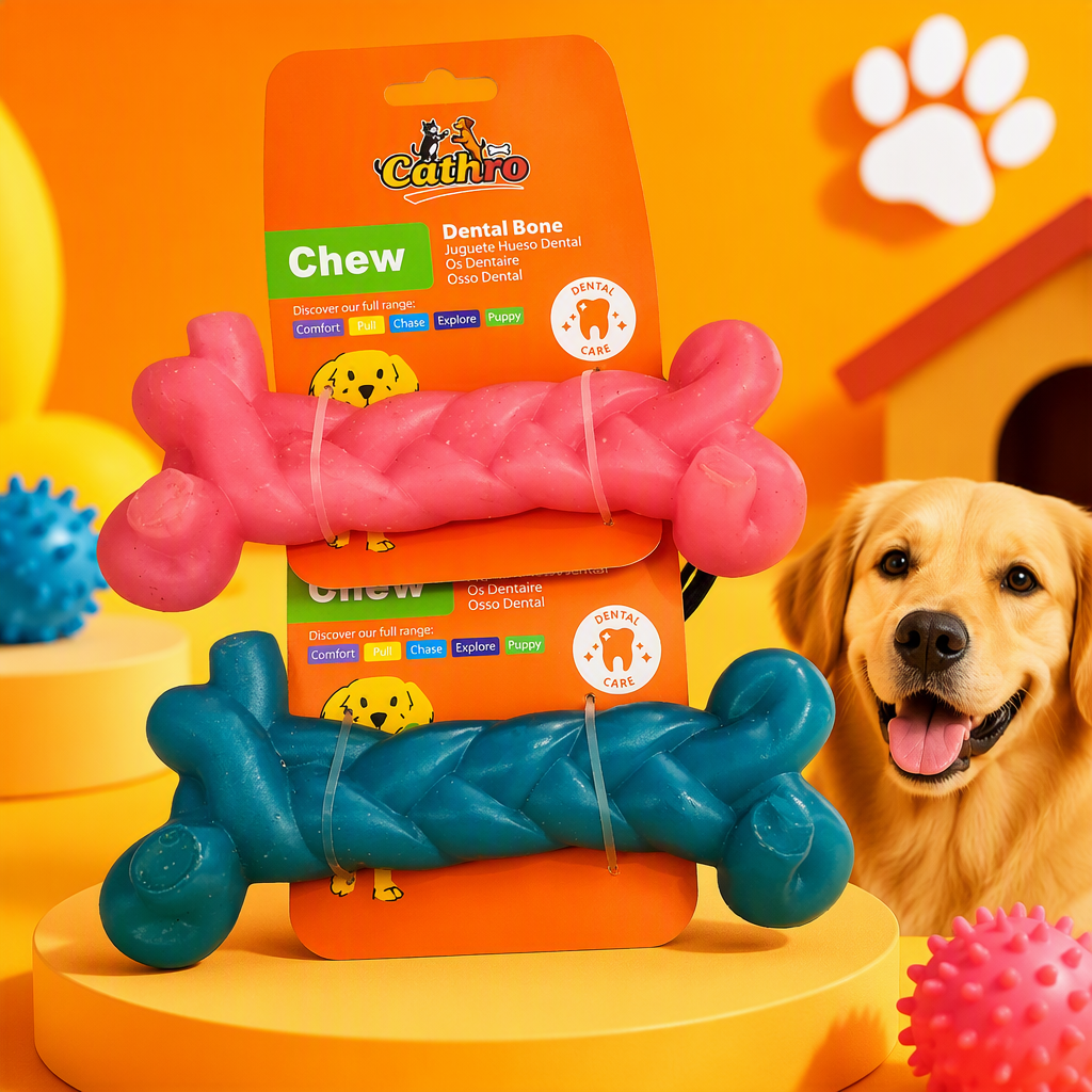 Rosa bones pet morder juguete resistente a la mordedura resistente al desgaste adecuado para el entrenamiento del perro entretenimiento blue bones pet morder juguete suministros duraderos para mascotas Specification image