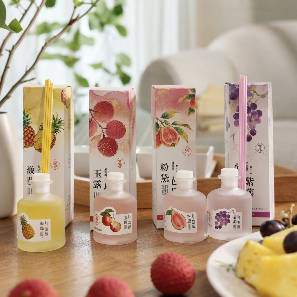 زجاجات الفواكه المعطرة، زيت المنزلي، المعطر المعطر، ومواد التزيين الداخلي الدائمة الرائحة المعطر details Picture