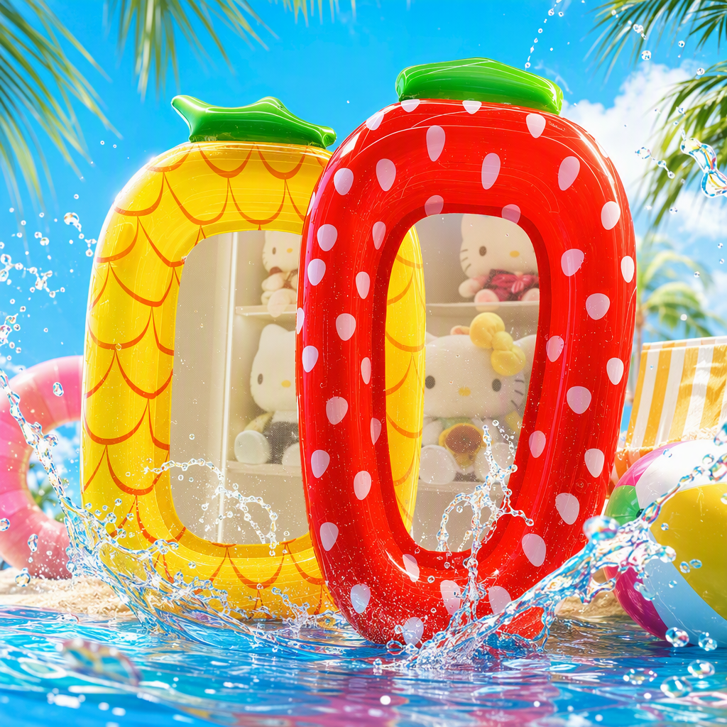 A variety of colorful cartoon inflatable floating beds are available for selection, suitable for beach, swimming pool, leisure and entertainment, and suitable for both children and adults Specification image