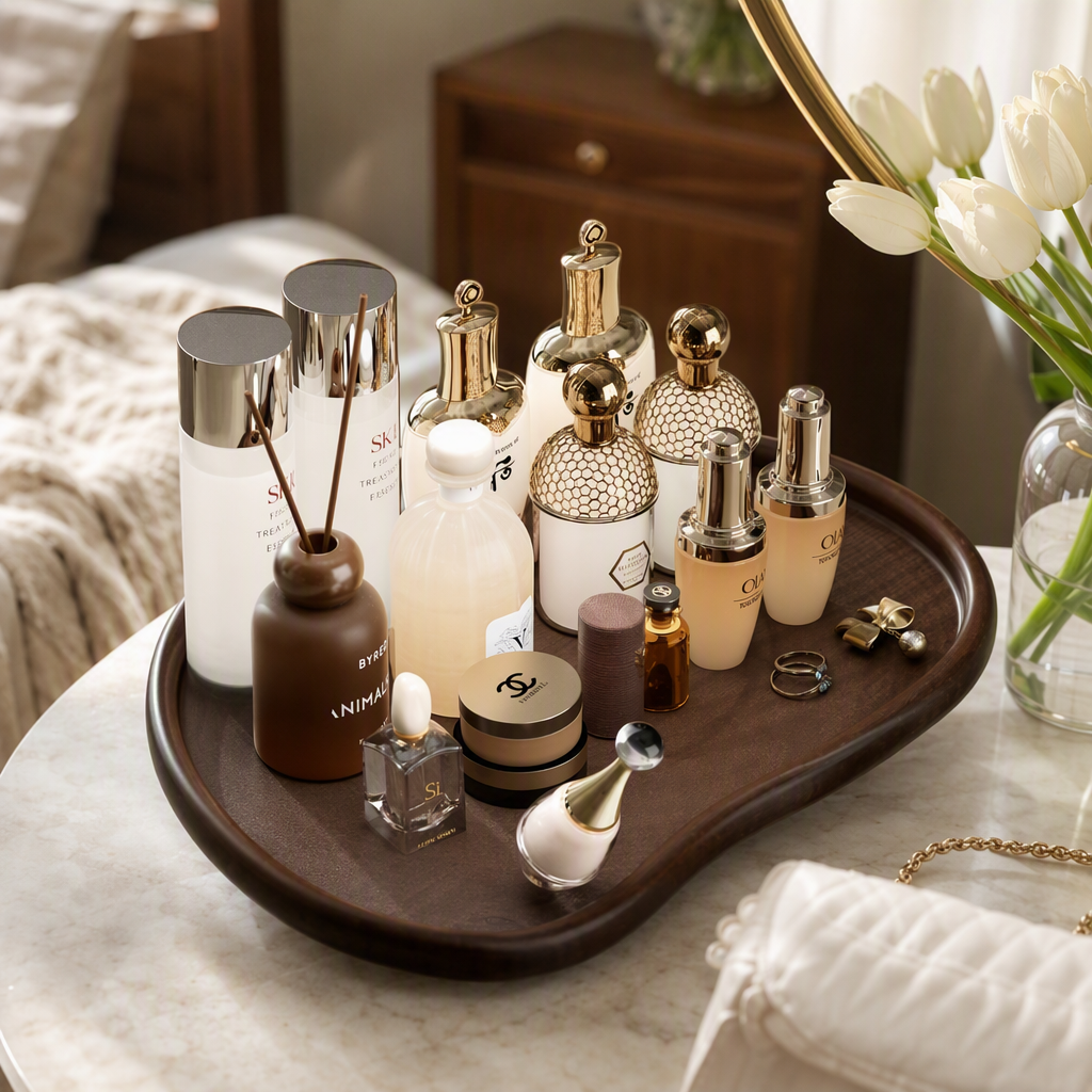 【CL】26Q3#GX-034 Fruit plate, ironwork bread basket, Bamboo and wood fruit basin, Glass fruit plate, Multi-functional fruit plate, tea plate, home creative decoration details Picture