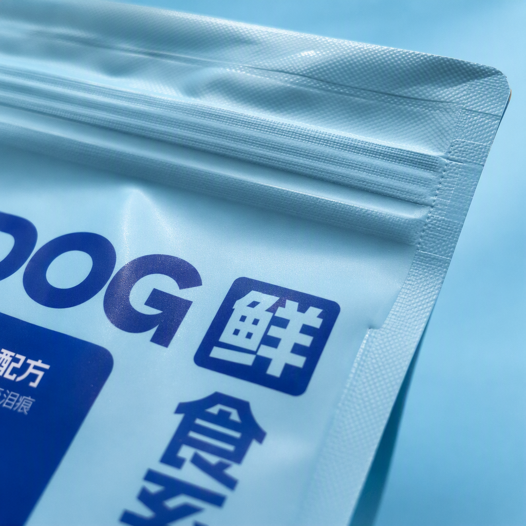 High-quality pet dog food in blue packaging bags, nutritionally balanced and healthy, with no additives Application Scenario