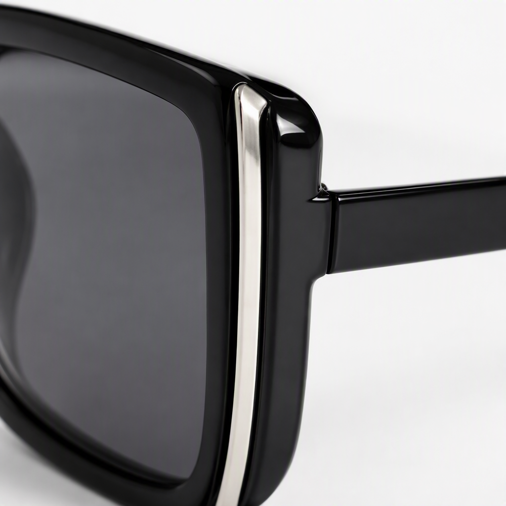 Fashionable square polarized sunglasses for both men and women, UV-resistant black polarized frame, elegant and simple Application Scenario