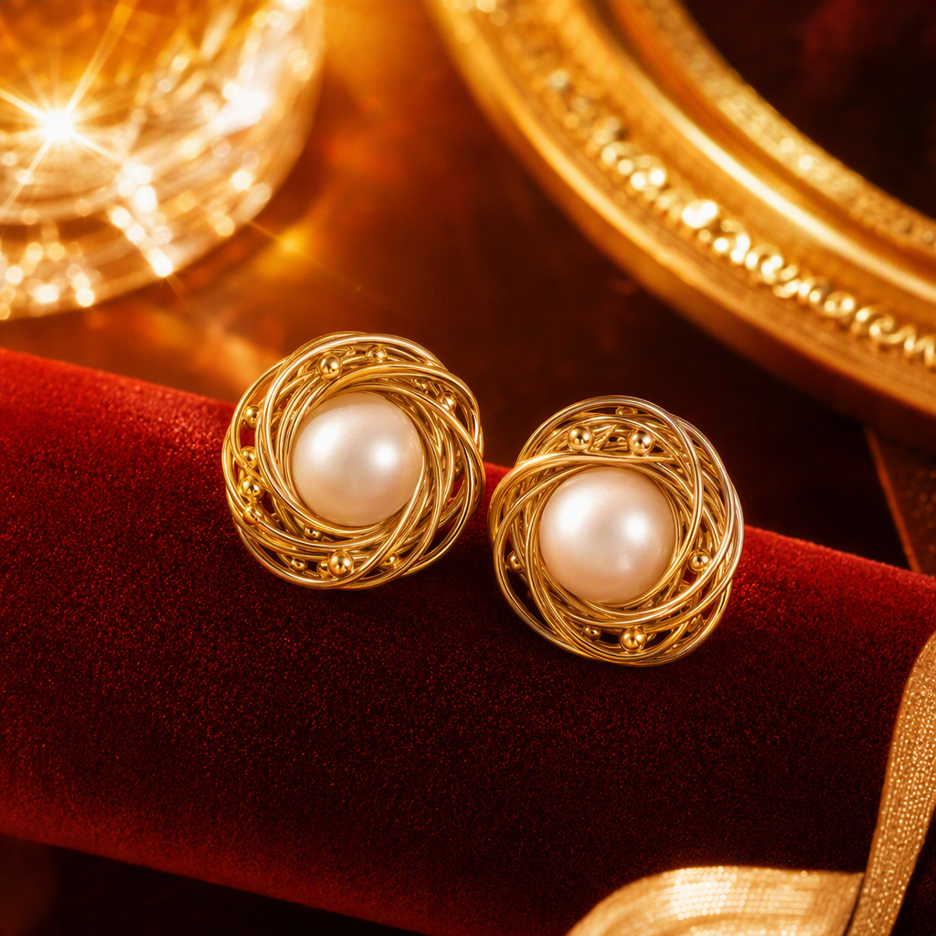 الأقراط الذهبية المذهلة ذات الأقراط الغازية Specification image