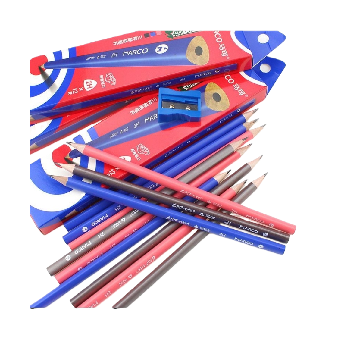 مجموعة متعددة الألوان من الأقلام الرصاص الملونة للأطفال والطلاب، 12 منها بالألوان Item Picture