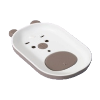 Lindo dibujo animado oso forma mini pequeño plato caja de jabón decoración del hogar regalos creativos productos para niños Item Picture