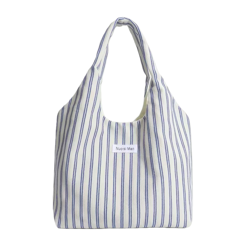 White polka dot tote bag, hand and shoulder, casual and versatile, large-capacity trendy women's bag, simple and fashionable shopping bag. 141242827 Item Picture