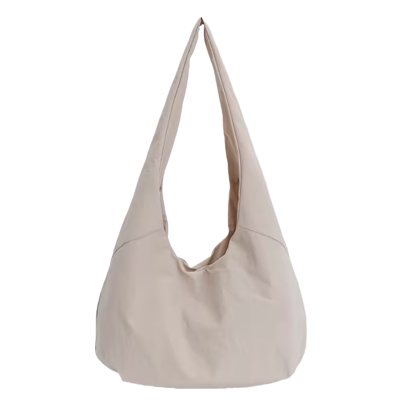 White polka dot tote bag, hand and shoulder, casual and versatile, large-capacity trendy women's bag, simple and fashionable shopping bag. 141426959 Item Picture