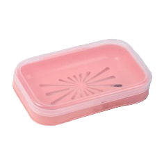 Creative pink plastic soap box storage box, bathroom toiletries organization and storage box, simple household items Item Picture